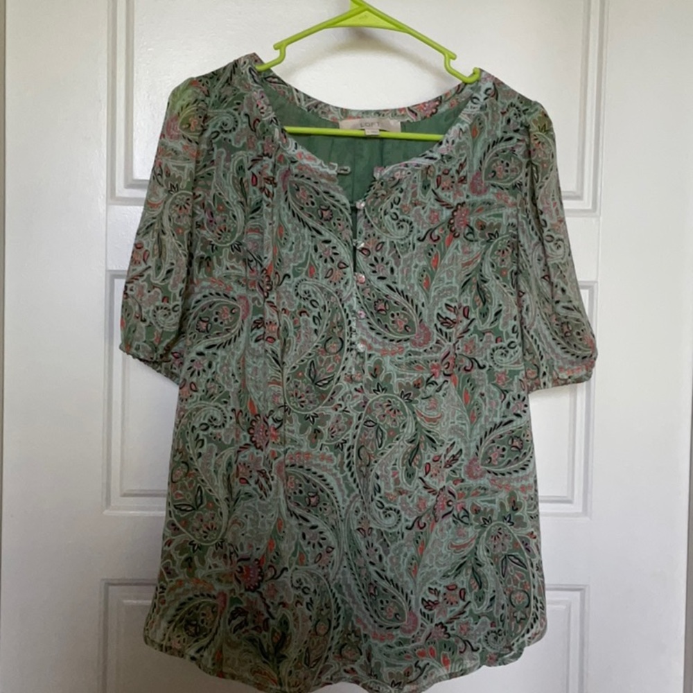 Loft paisley blouse